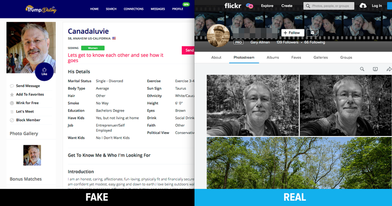 Gary Allman’s photographs have been stolen and used on Facebook and dating sites repeatedly